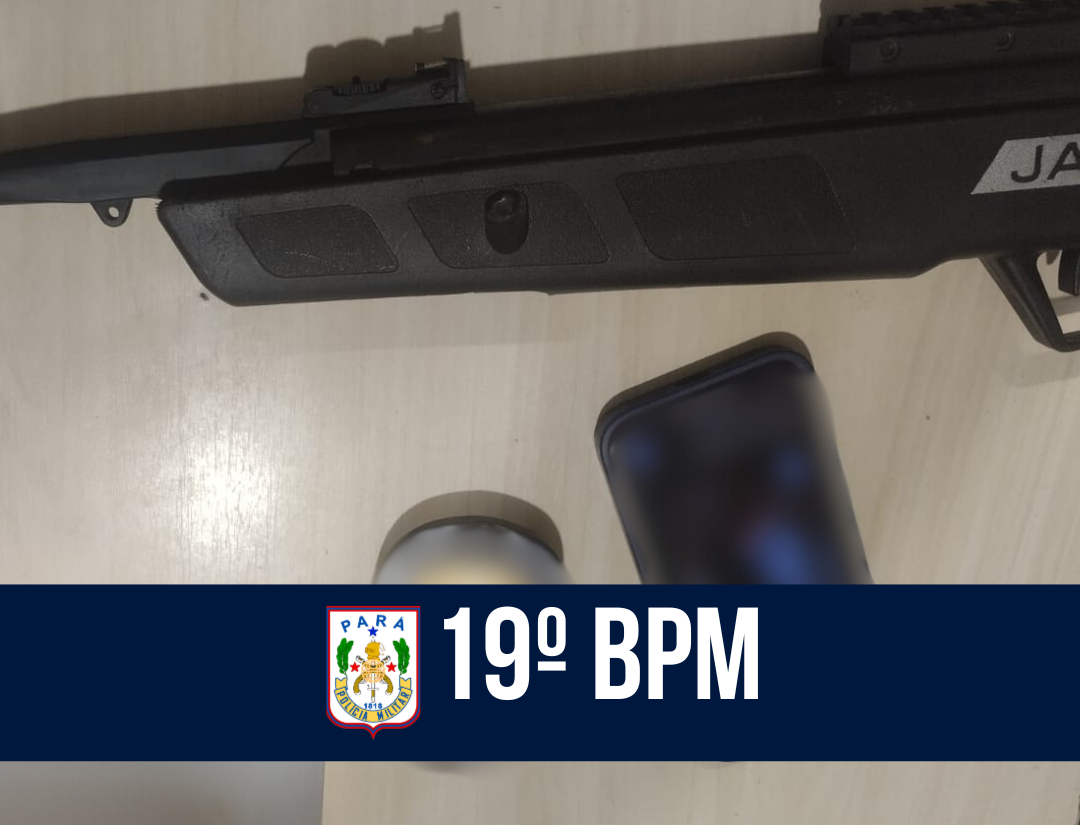 19° BPM apreende adolescente e arma de ar comprimido em Mãe do Rio